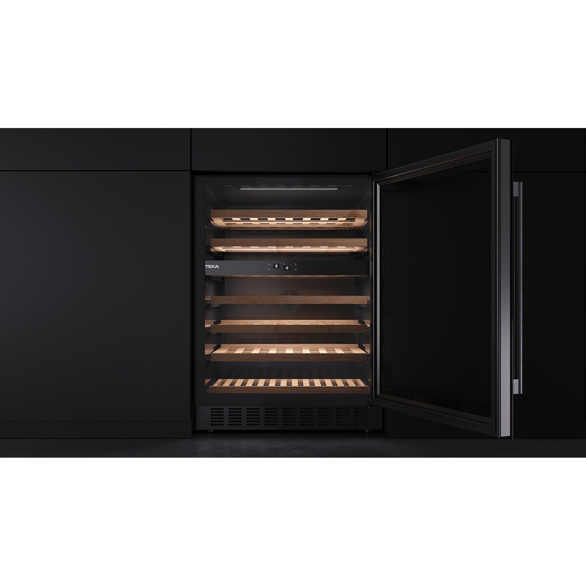 Vinoteca Teka para 46 botellas - RVU 20046 Cristal negro-9