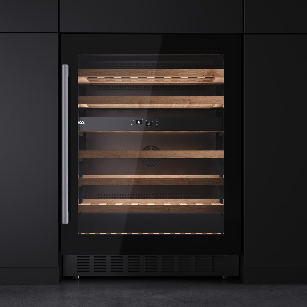 Vinoteca Teka para 46 botellas - RVU 20046 Cristal negro-8