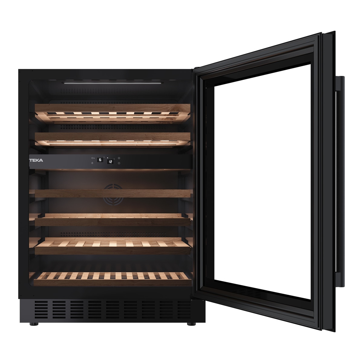 Vinoteca Teka para 46 botellas - RVU 20046 Cristal negro-2