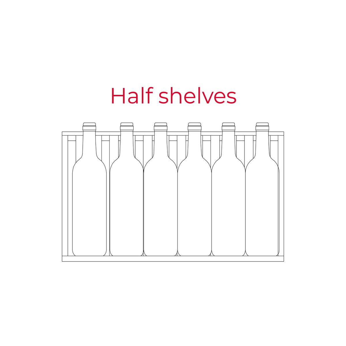 Vinoteca Teka para 46 botellas - RVU 20046 Cristal negro-17