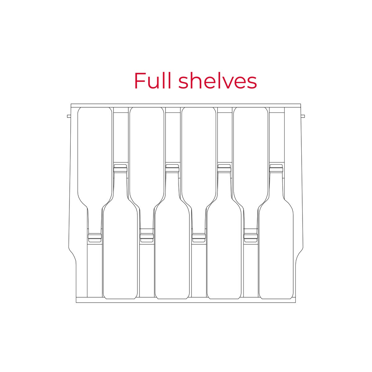 Vinoteca Teka para 46 botellas - RVU 20046 Cristal negro-16