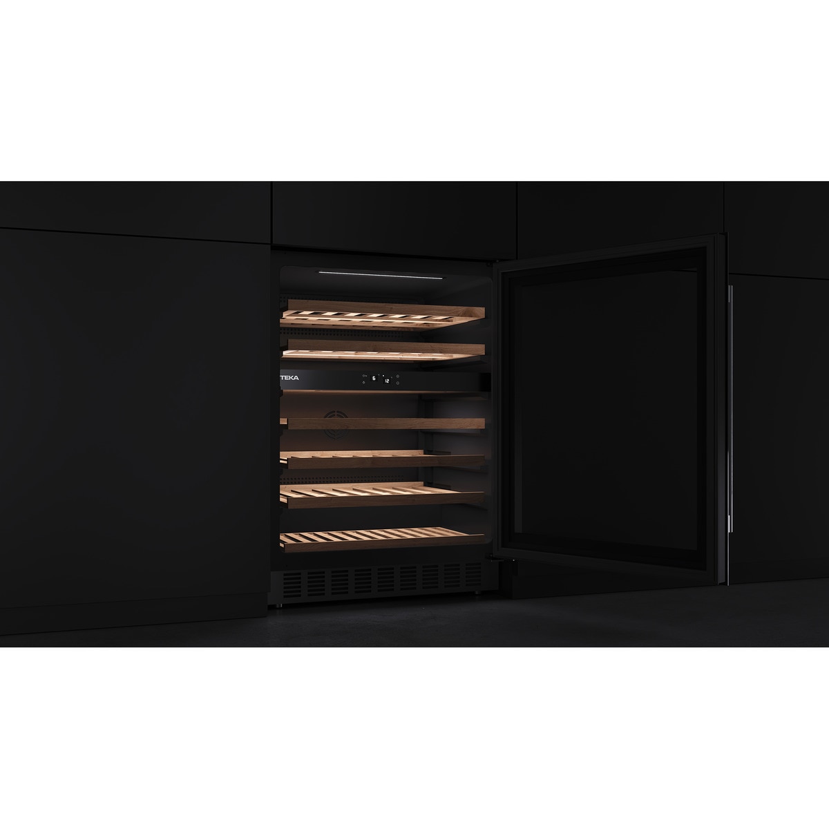Vinoteca Teka para 46 botellas - RVU 20046 Cristal negro-11