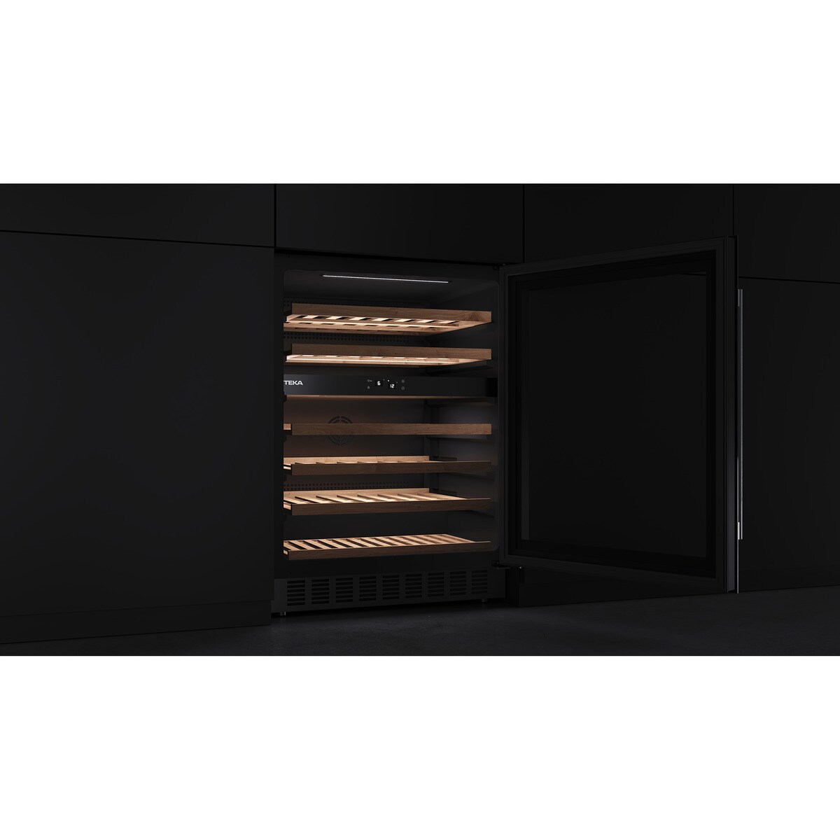 Vinoteca Teka para 46 botellas - RVU 20046 Cristal negro-11