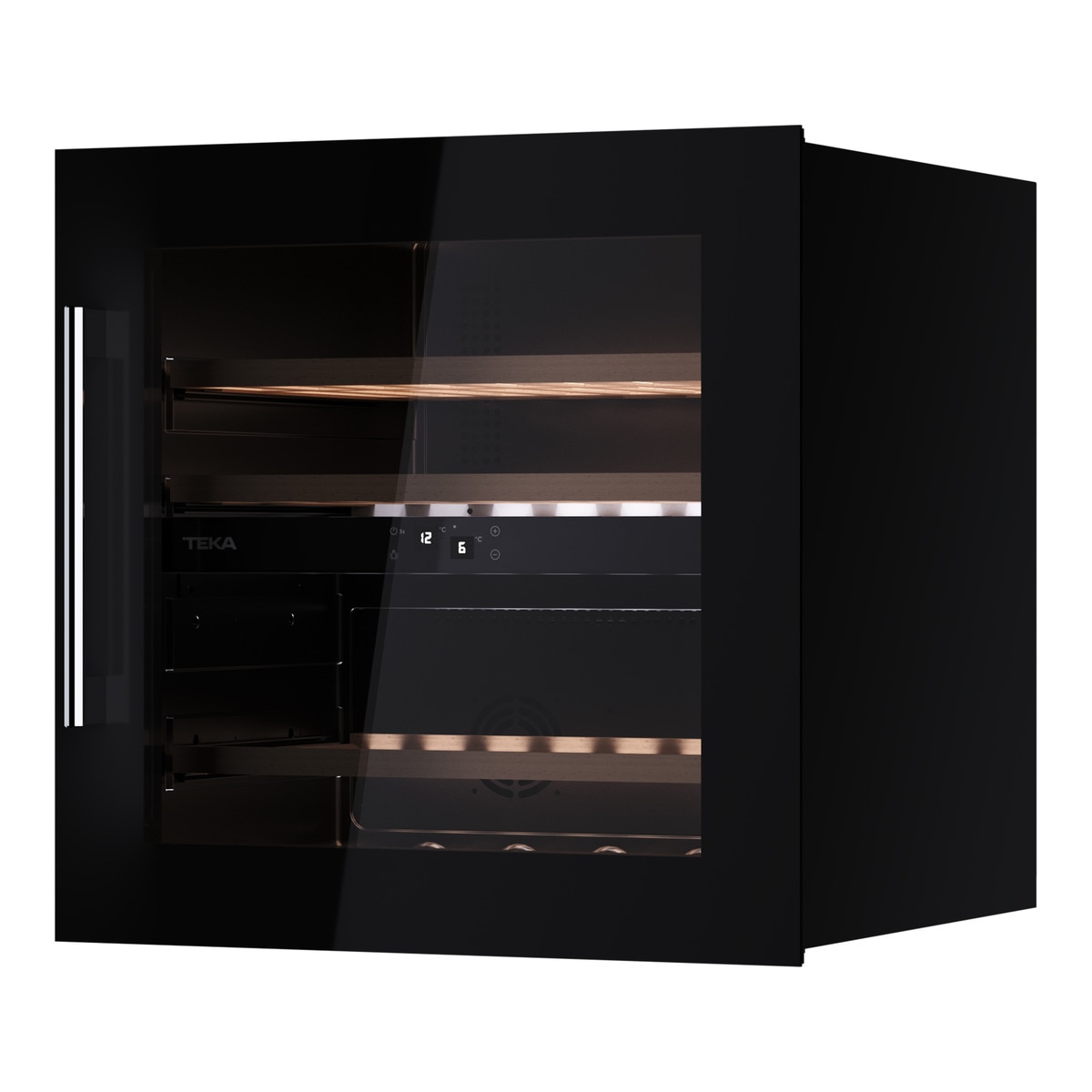 Garrafeira Encastrável Teka RVI 20041 com Capacidade para 41 Garrafas Standard - Vidro Preto Vidro preto-4