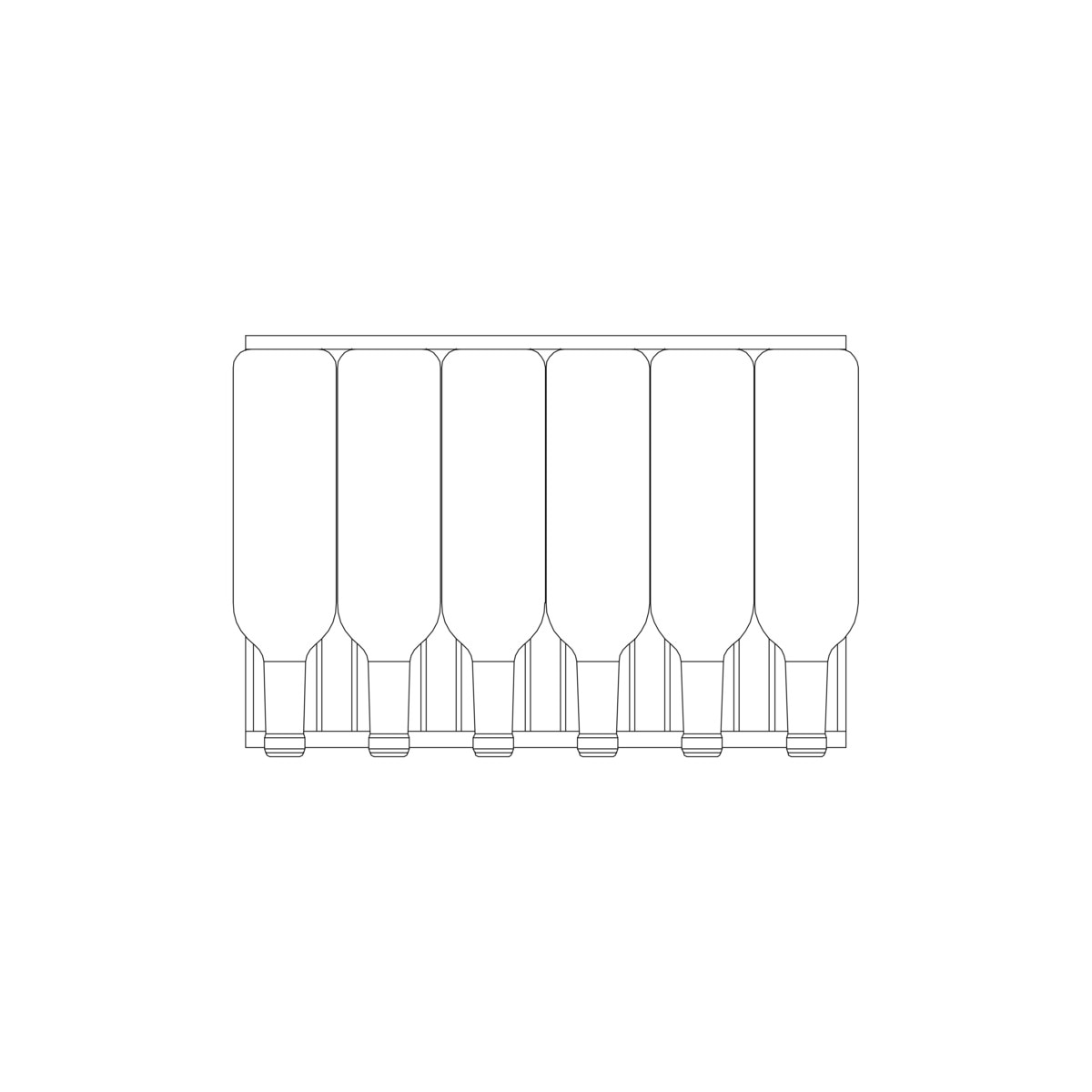 Garrafeira Encastrável Teka RVI 20041 com Capacidade para 41 Garrafas Standard - Vidro Preto Vidro preto-18