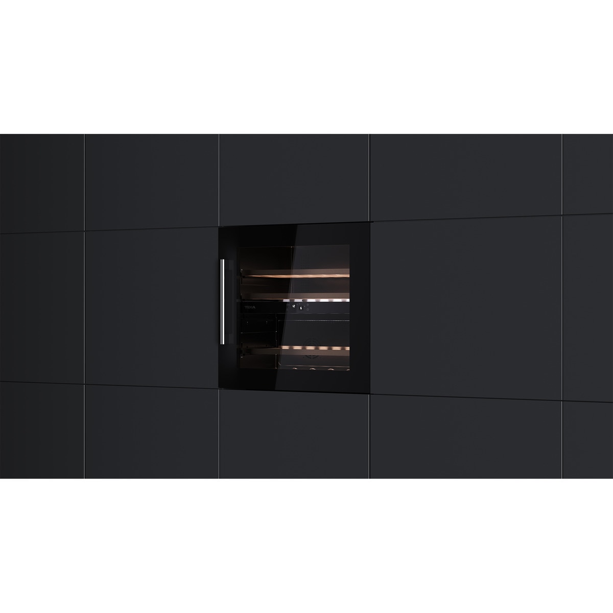Garrafeira Encastrável Teka RVI 20041 com Capacidade para 41 Garrafas Standard - Vidro Preto Vidro preto-12
