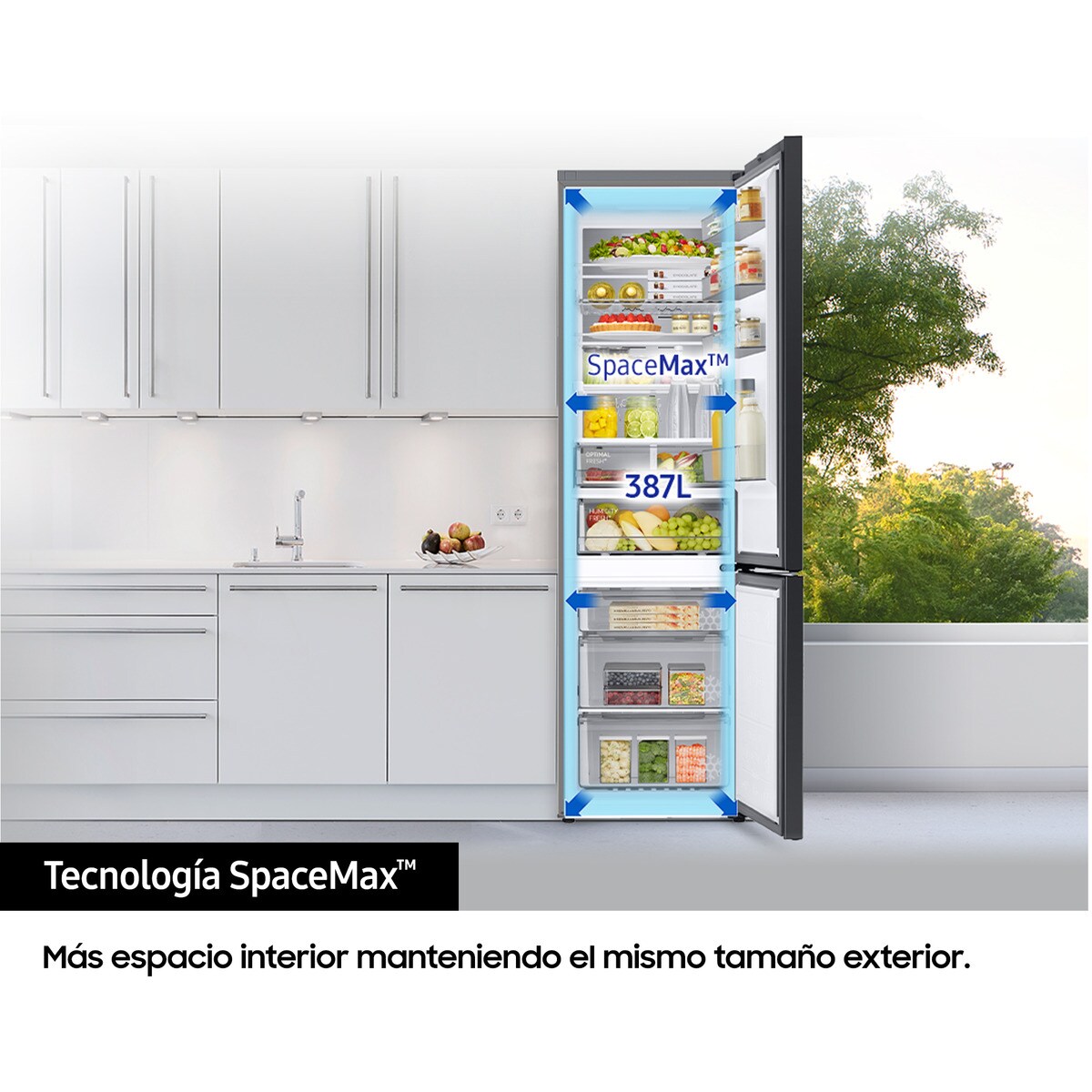 Frigorífico Combinado Samsung Bespoke RB38C7B6AS9 No Frost Wi-Fi de 203 cm - Inox Inox-3