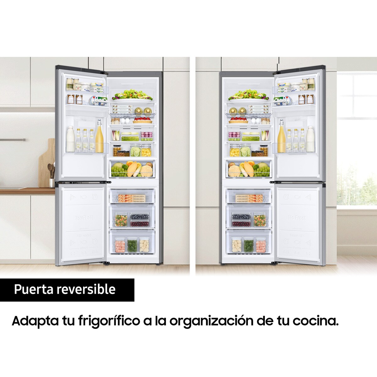 Frigorífico Combinado Samsung RB34C632DSA/EF No Frost, Smart, de 341 Litros - Inox Inox-8