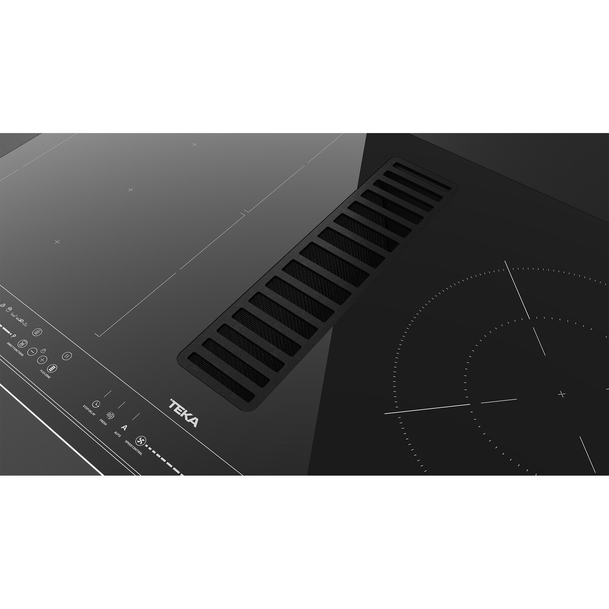 Placa de inducción Teka 4 zonas de cocción, con extractor integrado - AFC 85628 MST BK Negro-8