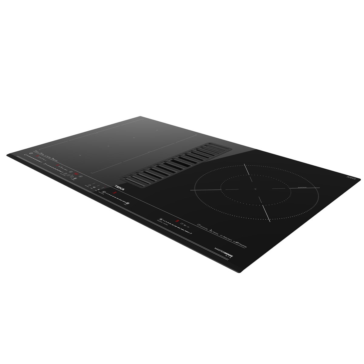Placa de inducción Teka 4 zonas de cocción, con extractor integrado - AFC 85628 MST BK Negro-6