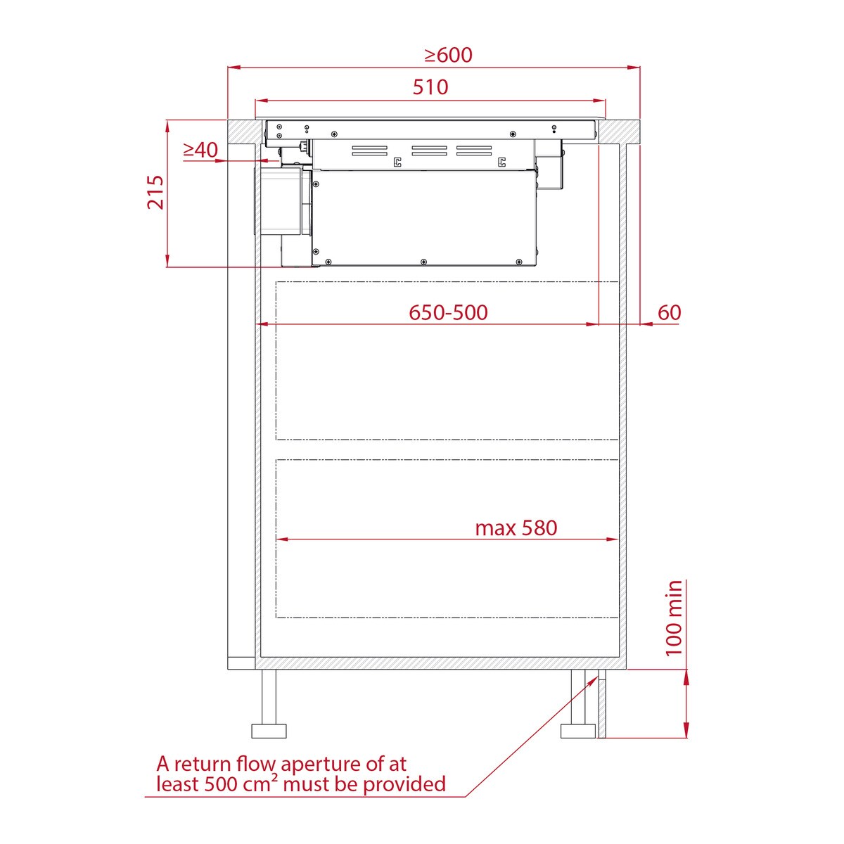 Placa de inducción Teka 4 zonas de cocción, con extractor integrado - AFC 85628 MST BK Negro-13