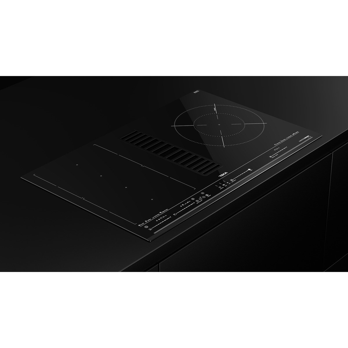 Placa de inducción Teka 4 zonas de cocción, con extractor integrado - AFC 85628 MST BK Negro-12
