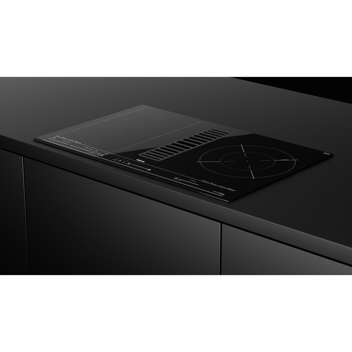 Placa de inducción Teka 4 zonas de cocción, con extractor integrado - AFC 85628 MST BK Negro-11