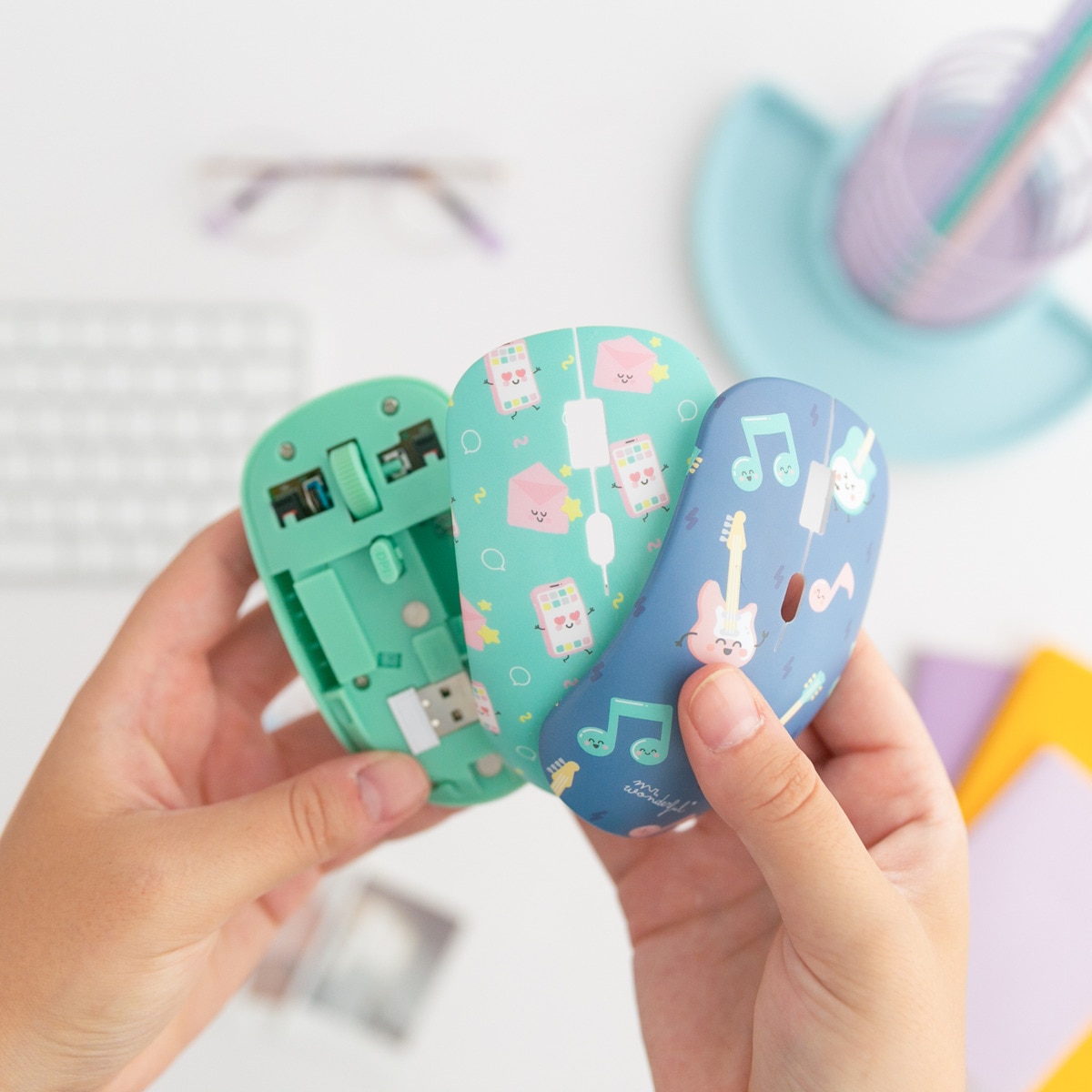 Ratón Inalámbrico + Carcasa Mr Wonderful Guitars & Movil · Mr