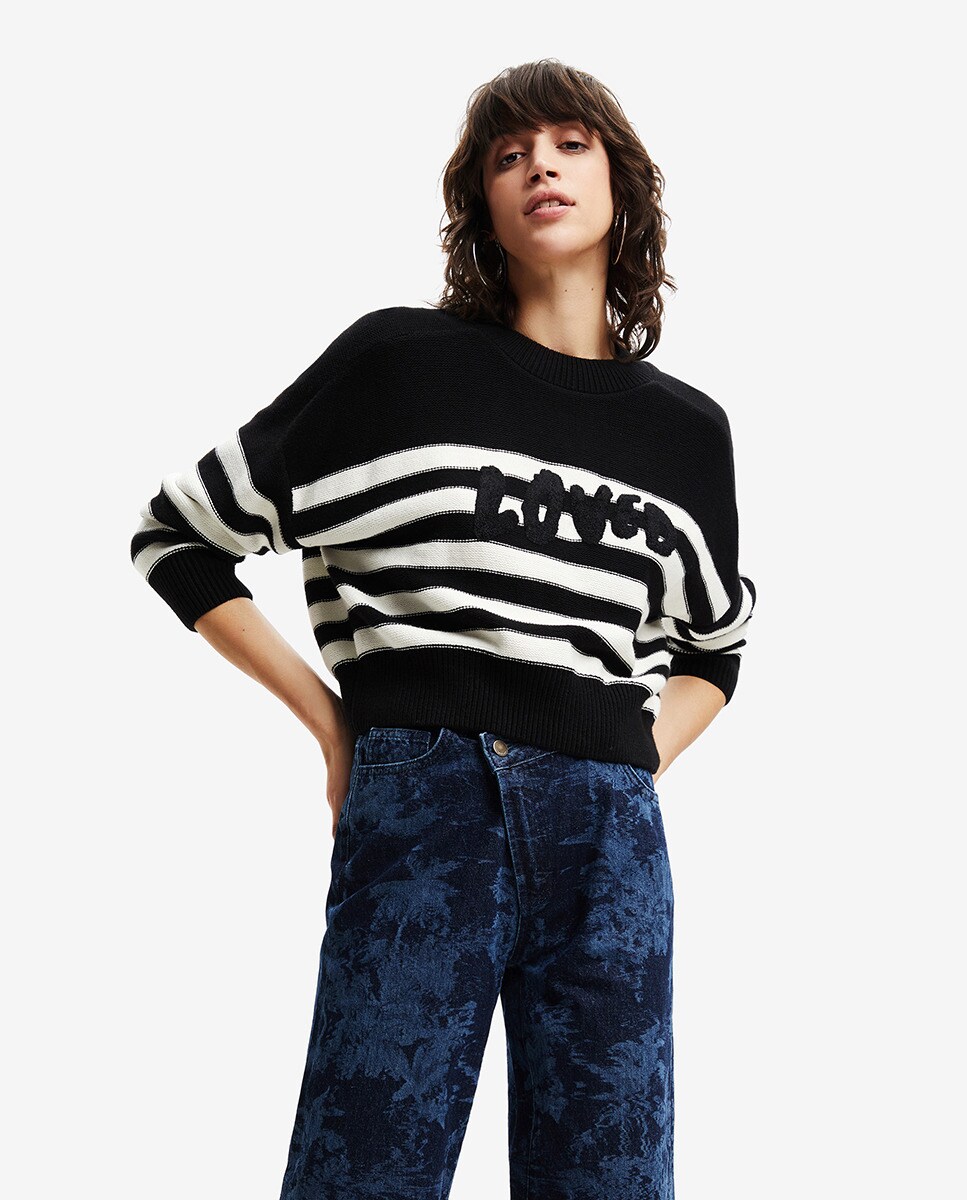 Desigual WoMens Knitwear In Black - Size Medium