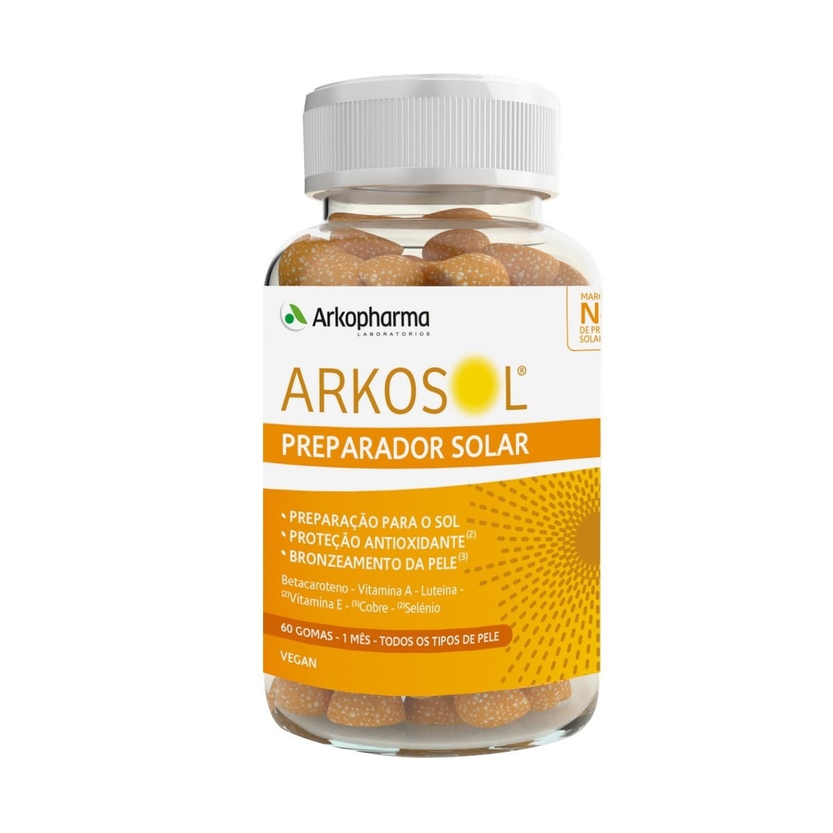 Suplemento Alimentar Arkosol Preparador Solar - 60 gomas 1