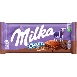 Chocolate de Leite Recheado com Oreo Brownie embalagem 90 g - Milka