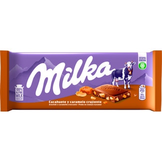 Chocolate de Leite com Caramelo e Amendoim embalagem 90 g - Milka
