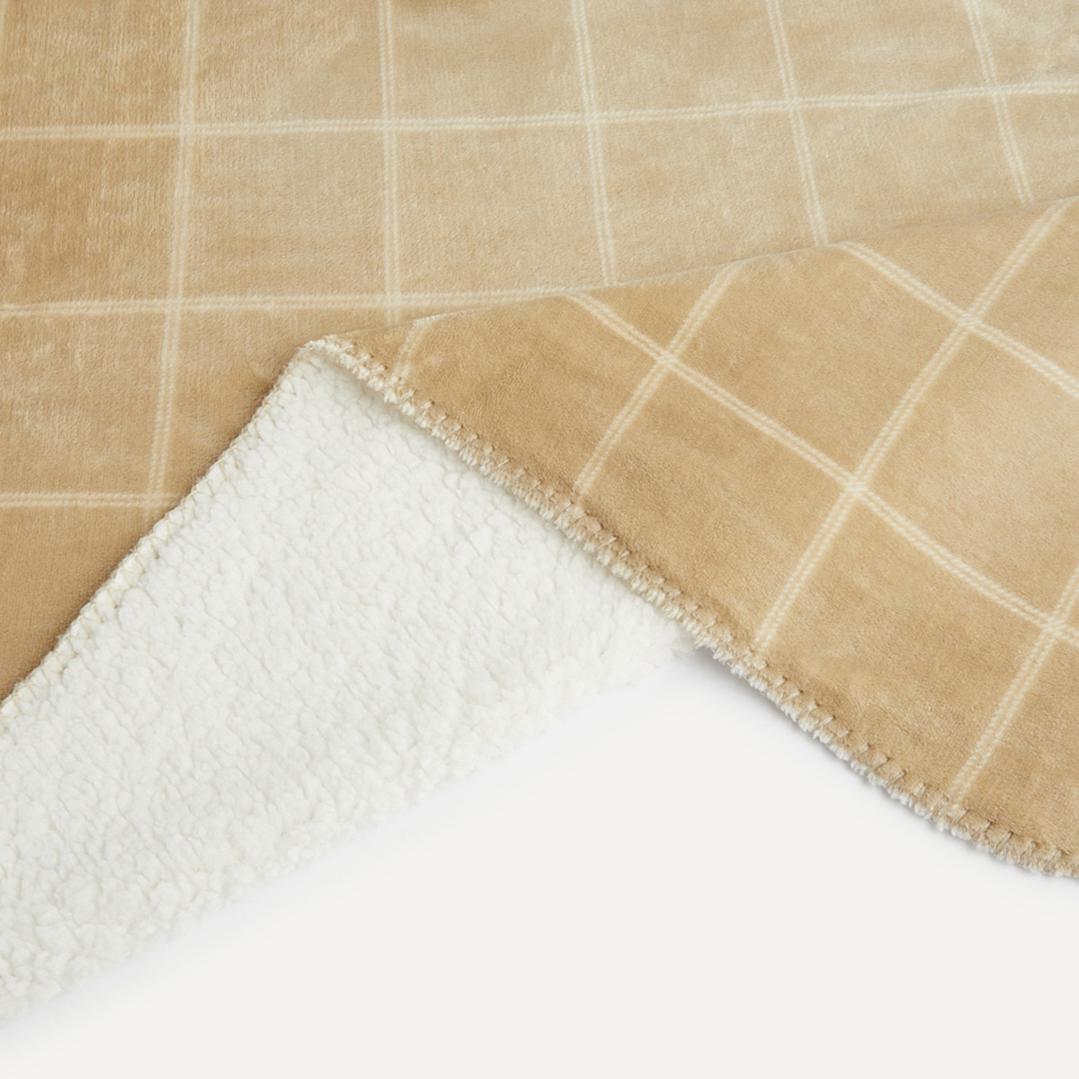 Manta de cama Galya Basics El Corte Inglés Beige-2