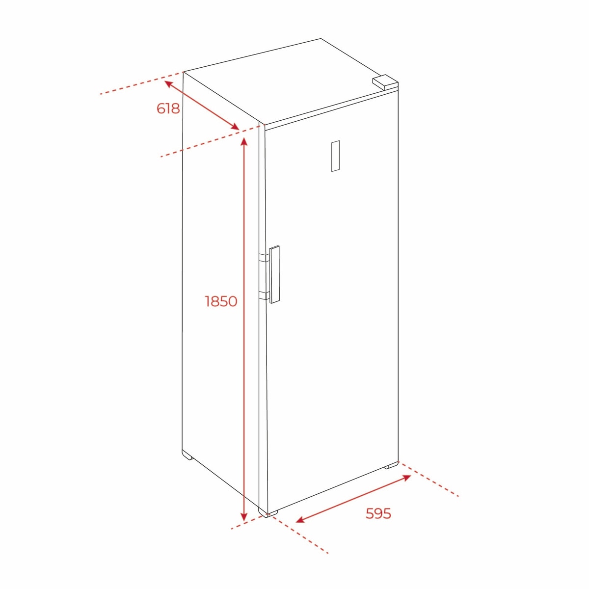 Congelador vertical Teka Full No Frost - RSF 75640 INOX Inox-4