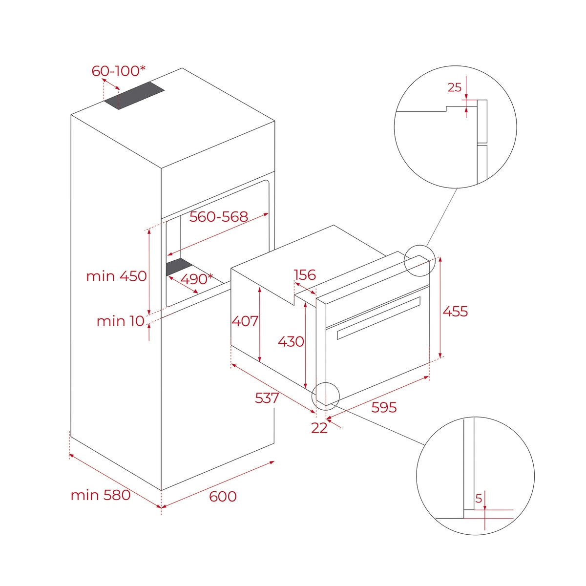 Horno compacto multifunción Teka con microondas - HLC 84-G1 C BM Negro-6