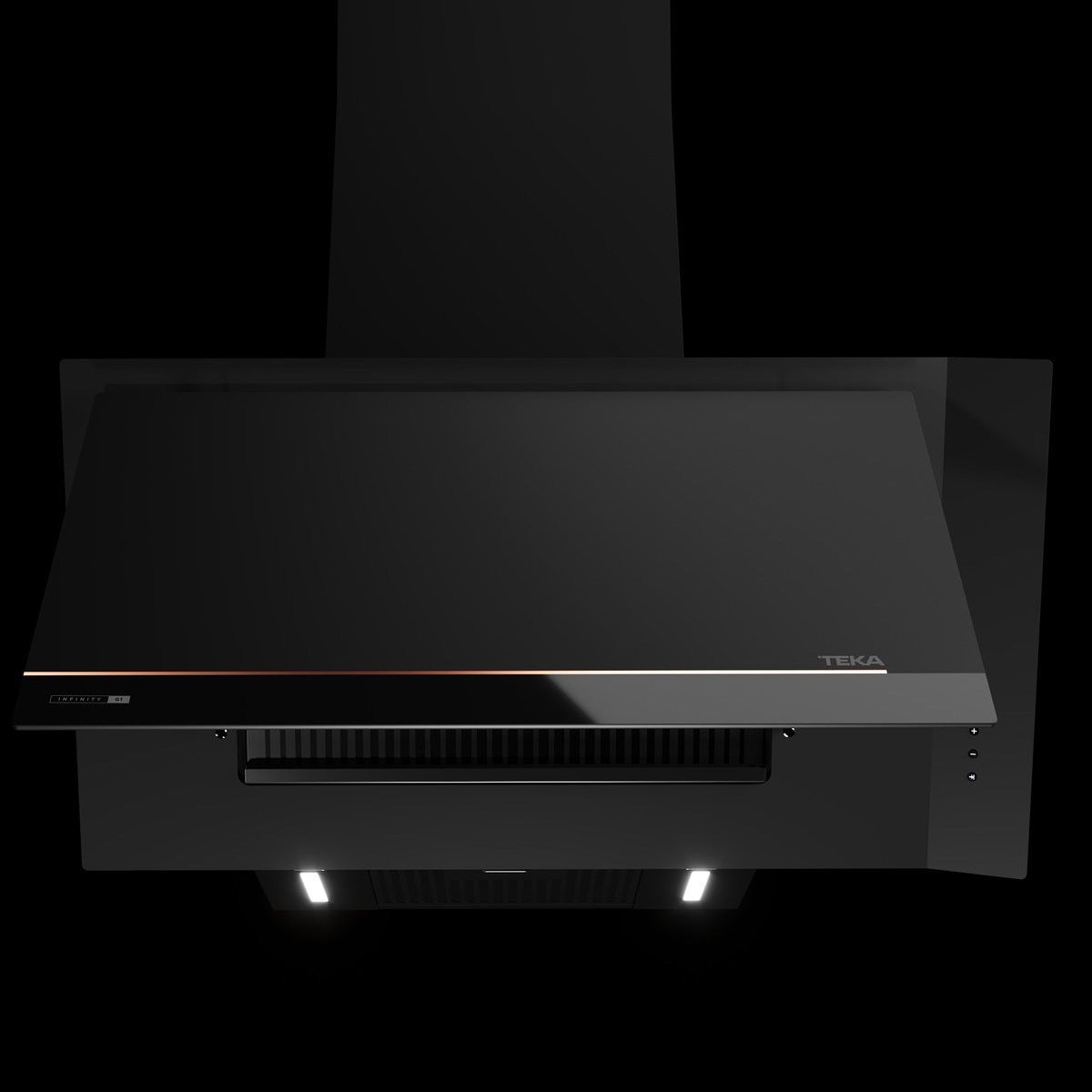 Campana decorativa Teka 3 velocidades + intensiva - DVI 88-G1EOS BM Negro-7