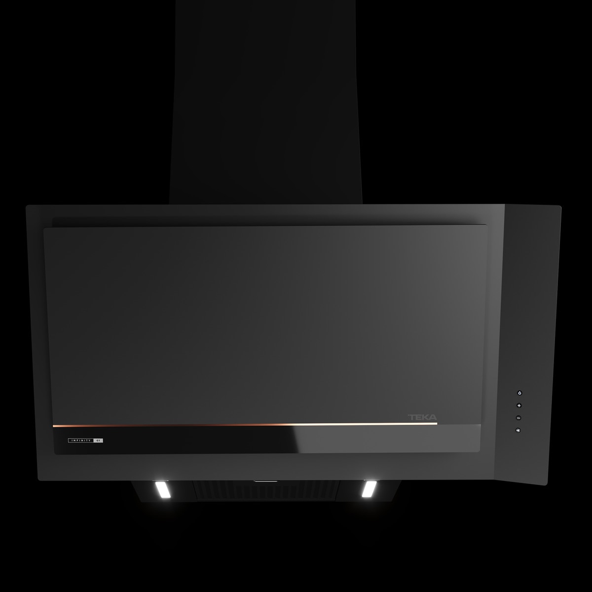 Campana decorativa Teka 3 velocidades + intensiva - DVI 88-G1EOS BM Negro-6
