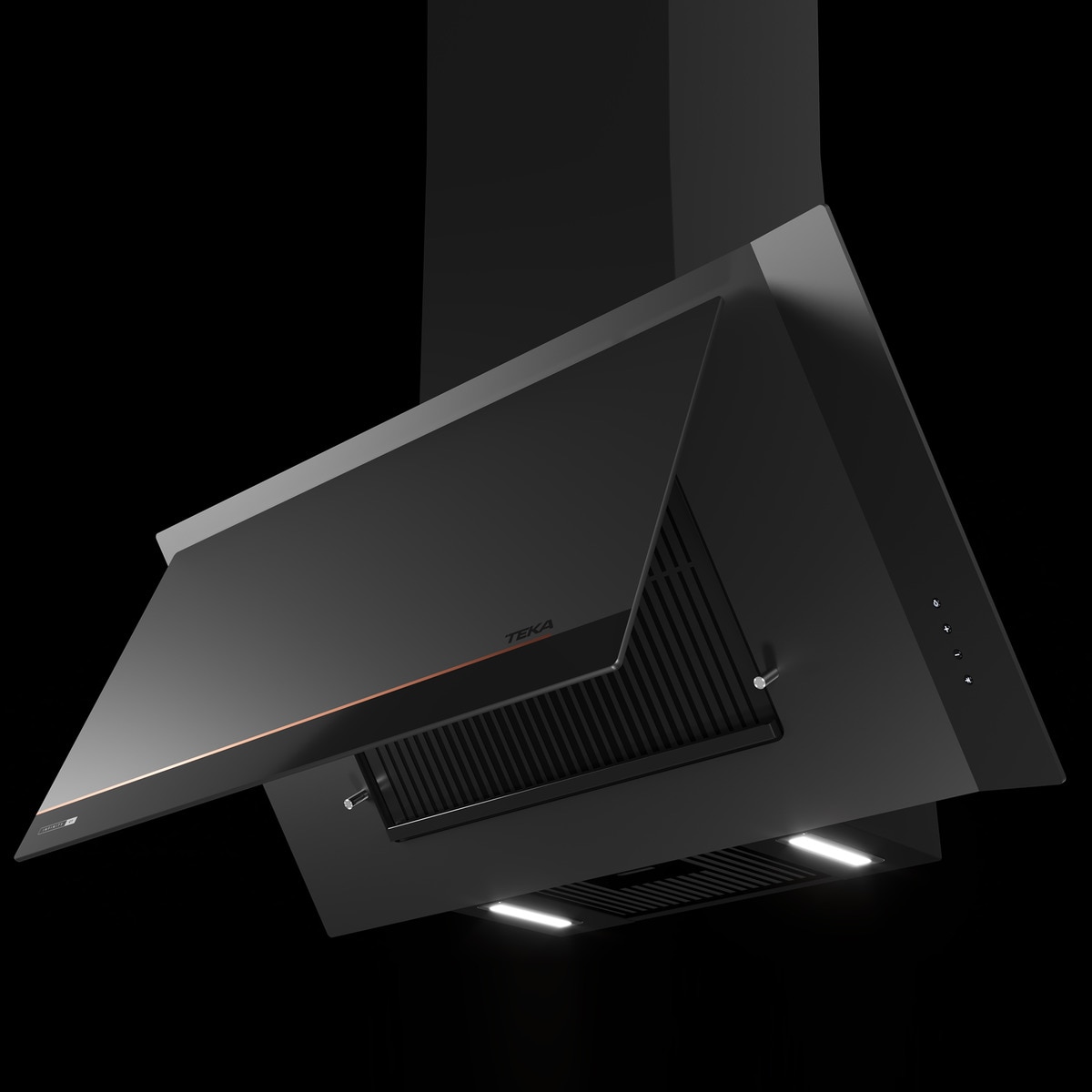 Campana decorativa Teka 3 velocidades + intensiva - DVI 88-G1EOS BM Negro-3