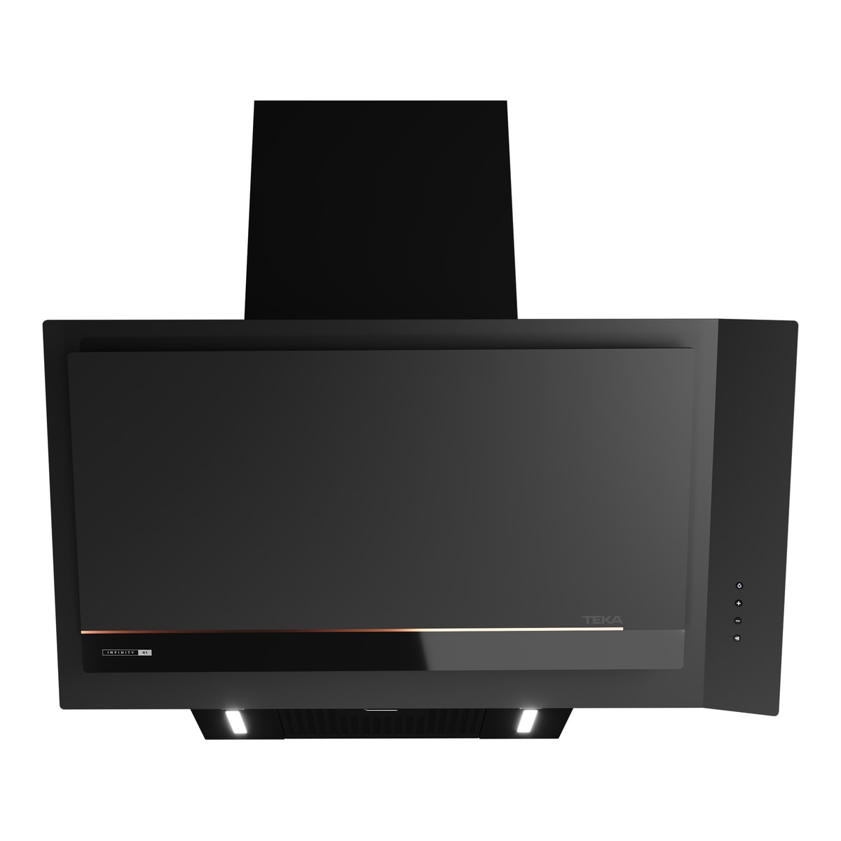 Campana decorativa Teka 3 velocidades + intensiva - DVI 88-G1EOS BM Negro-1