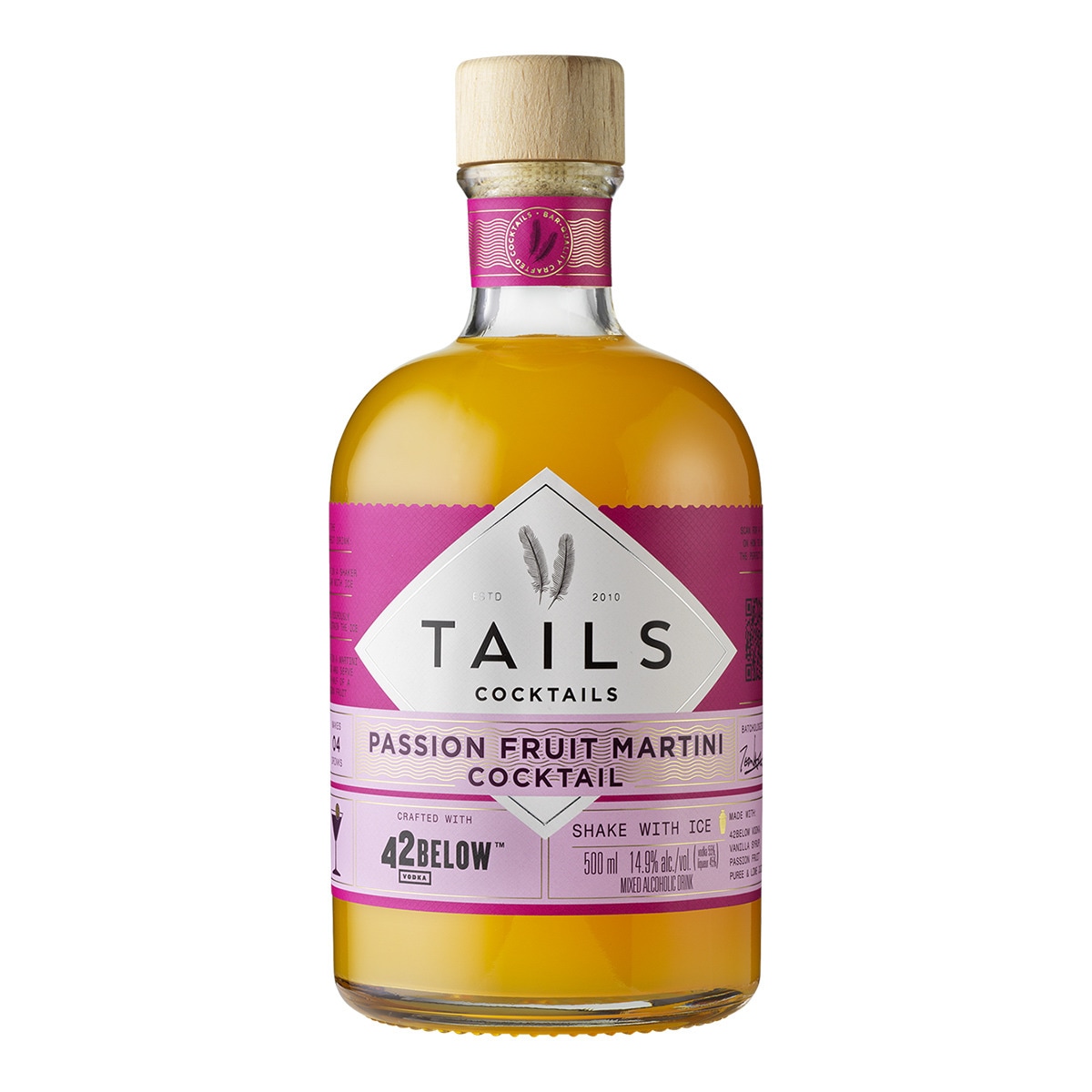 Cocktail Passion Fruit Martini con vodka Tails 1