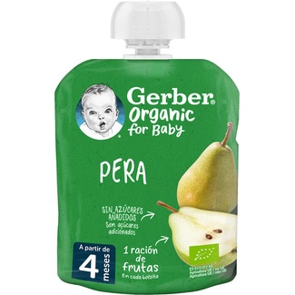 Saqueta de Fruta sabor Pera embalagem 90 g - Gerber