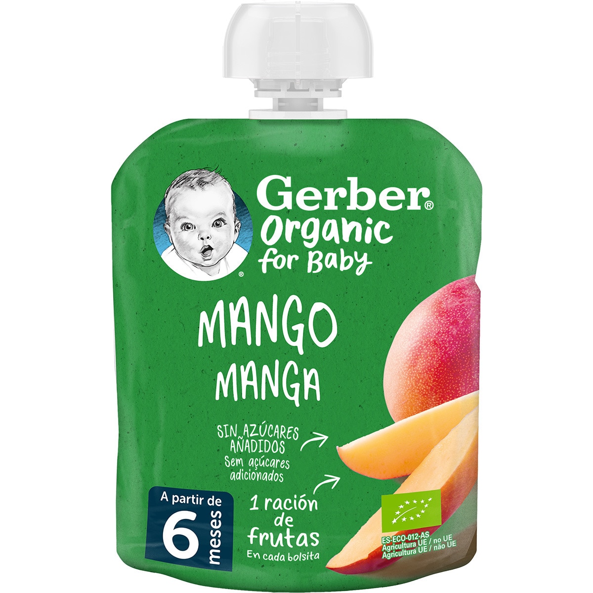 Saqueta de Fruta sabor Manga embalagem 90 g