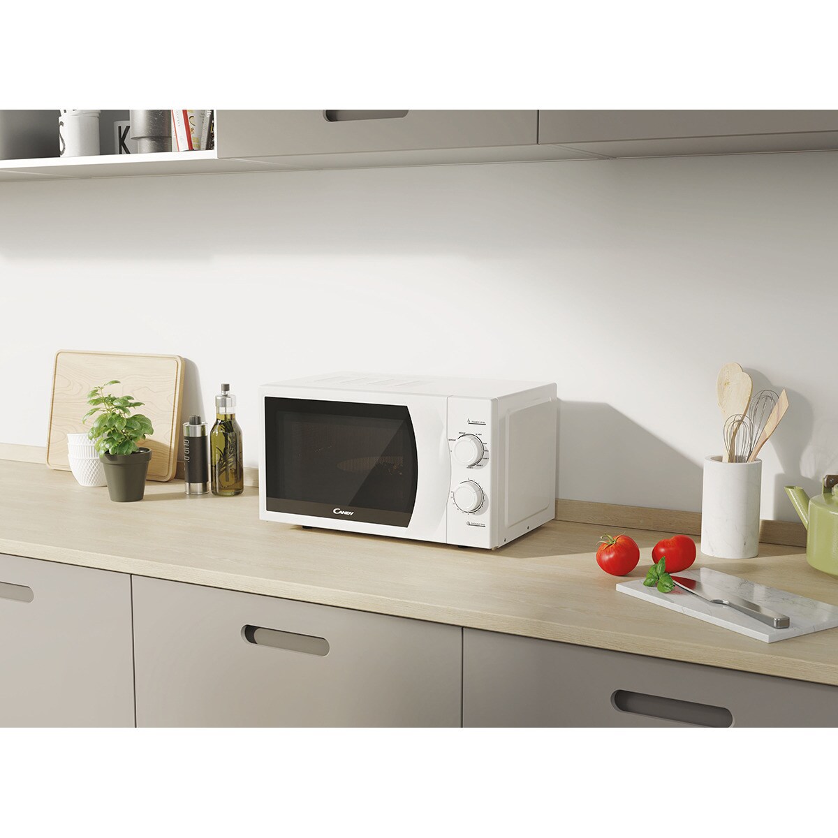 Microondas  Candy 20 litros y grill - CMG2071M Blanco-3