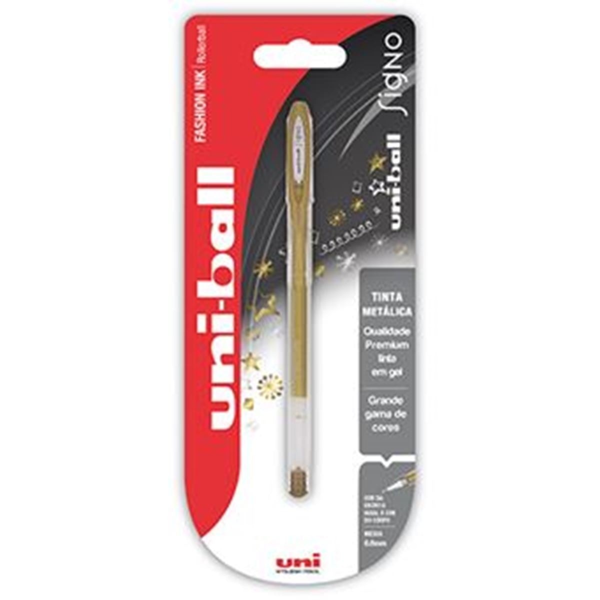 Imagem 0 de Esferográfica de Tinta de Gel Signo Noble Metal Uni Ball