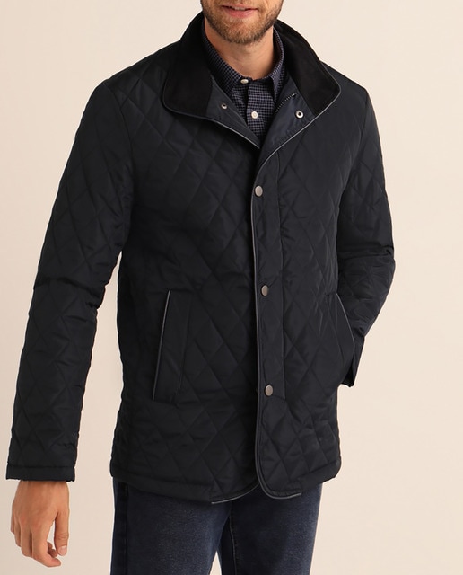 Imagen 0 de Chaqueta acolchada hombre tipo Husky ribete pana