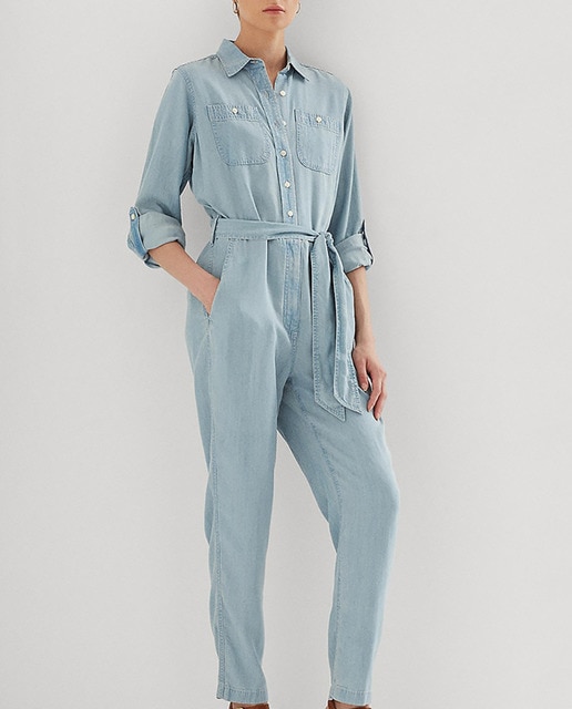 Imagen 0 de Mono de mujer vaquero manga larga