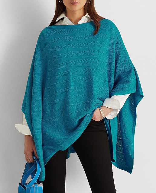 Imagen 0 de Poncho de mujer de punto liso