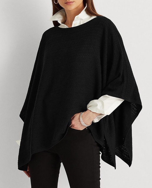 Imagen 0 de Poncho de mujer de punto liso