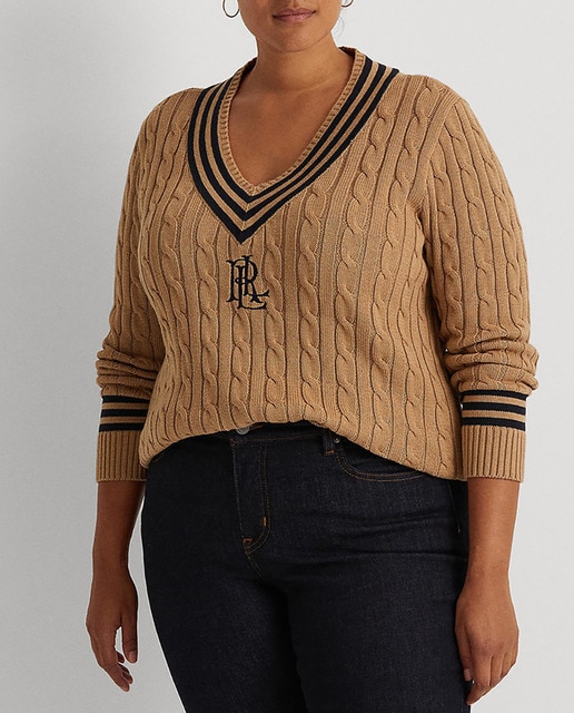 Imagen 0 de Jersey de mujer talla grande manga larga de ochos