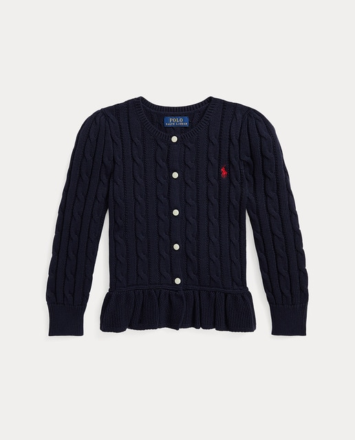 Imagen 0 de Cárdigan de ochos de niña en azul