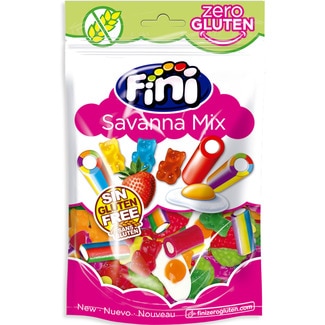 Gomas Savana Mix sem Glúten embalagem 160 g - Fini