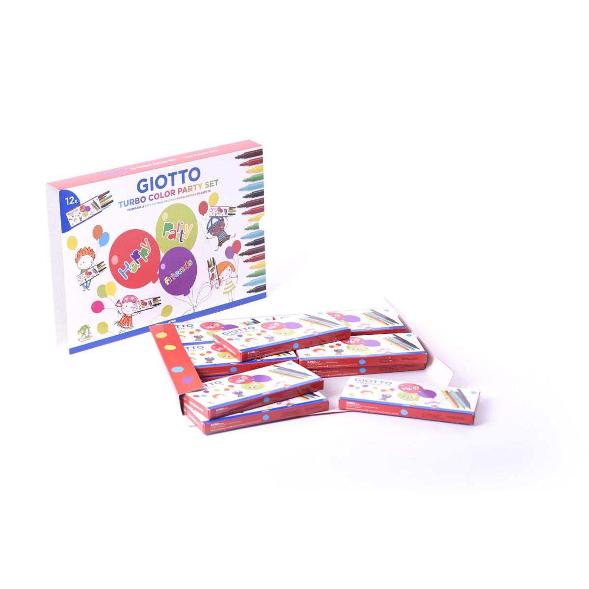Expositor 10 sets rotuladores Turbo Color Party Set Giotto 8