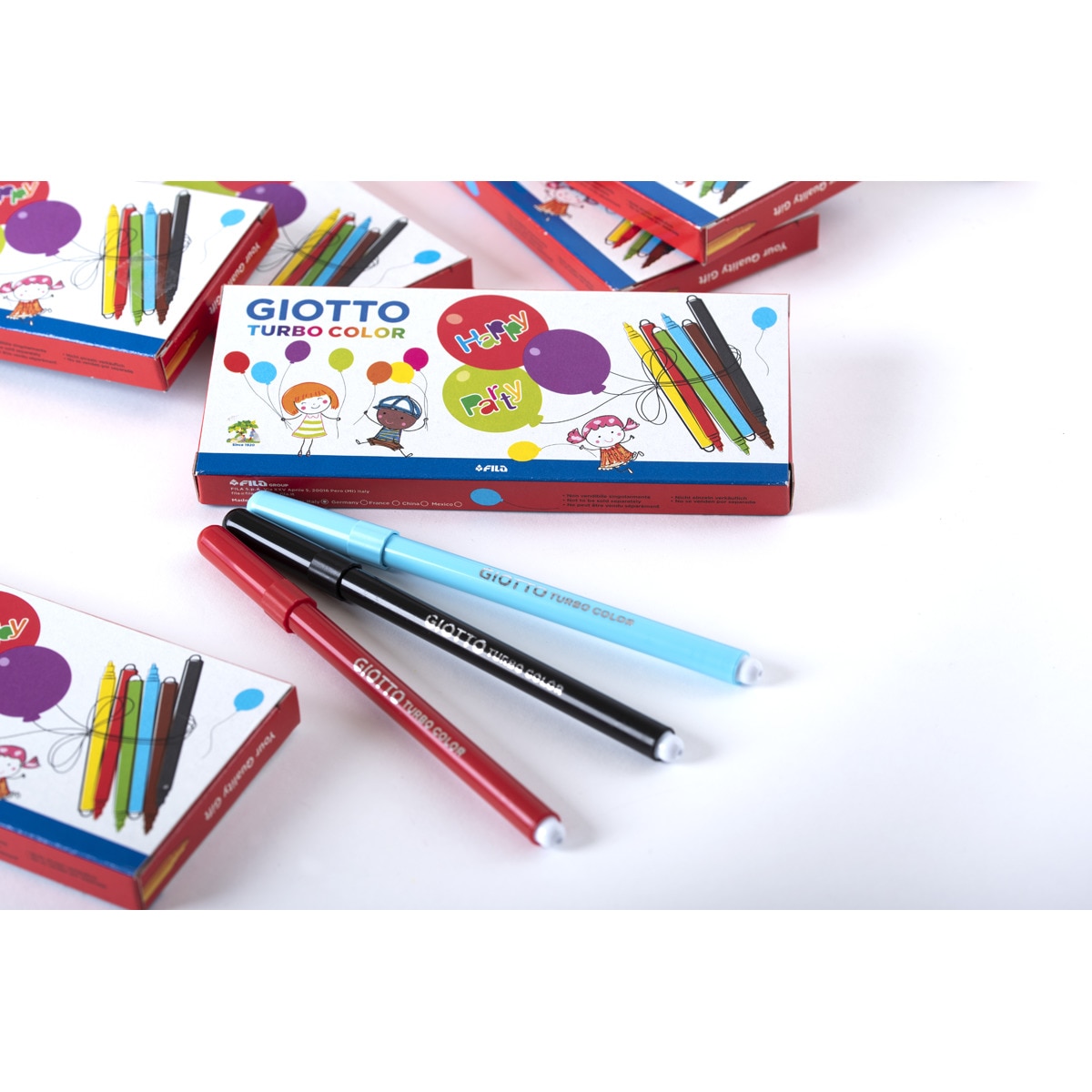 Expositor 10 sets rotuladores Turbo Color Party Set Giotto 7