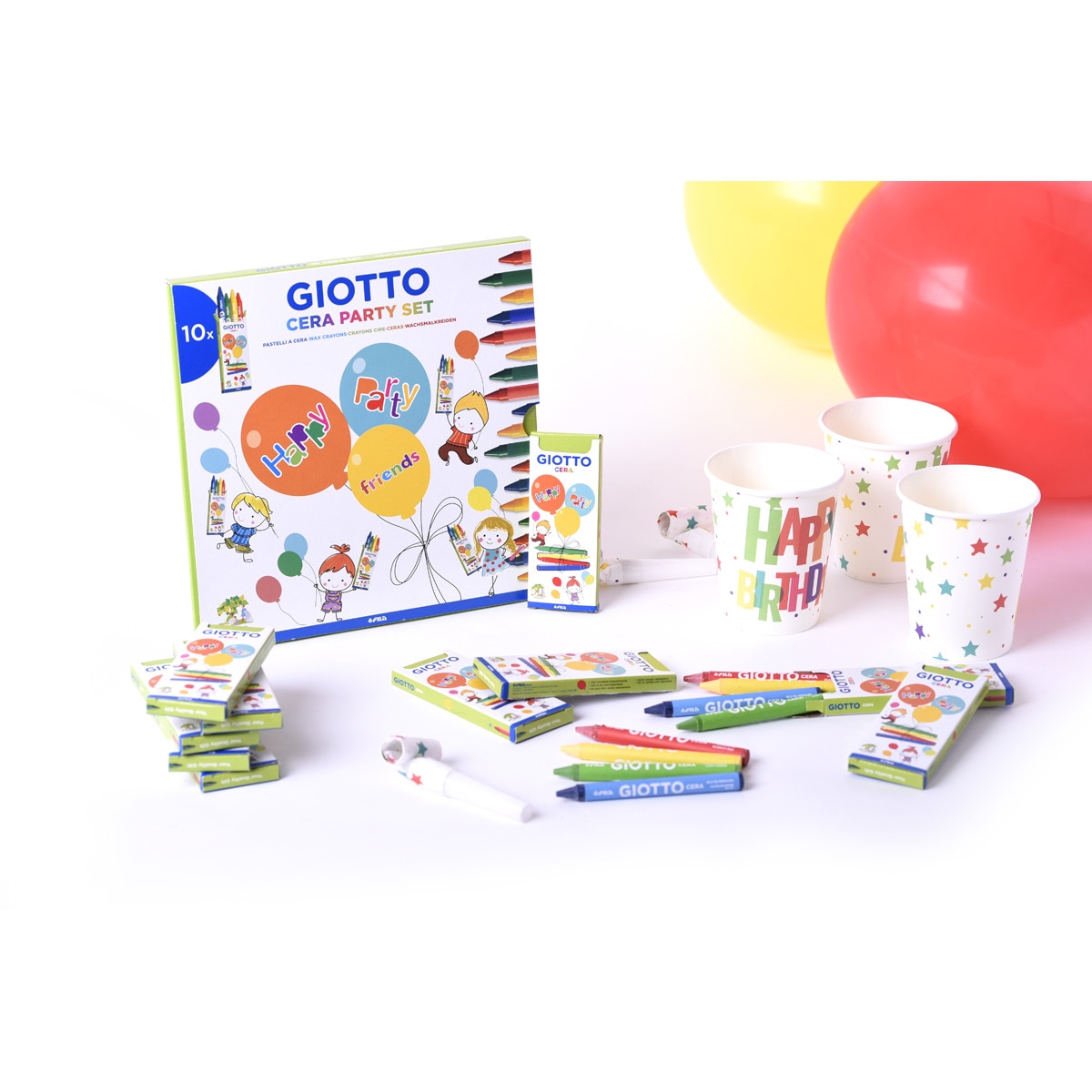 Expositor 10 sets ceras Party Set Giotto 5