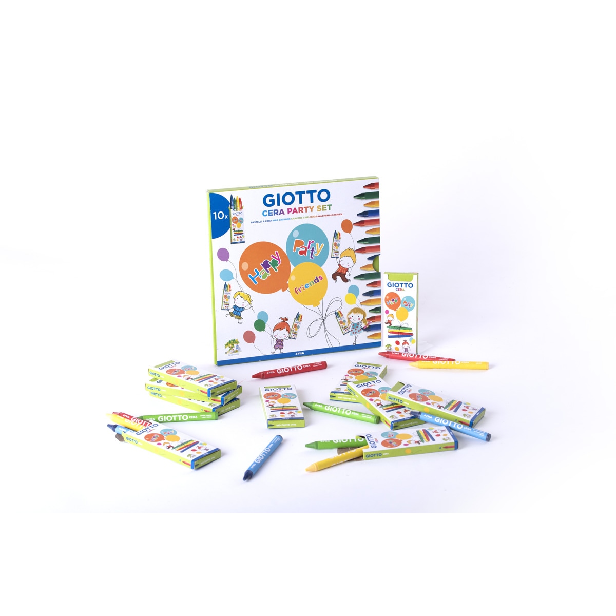 Expositor 10 sets ceras Party Set Giotto 4