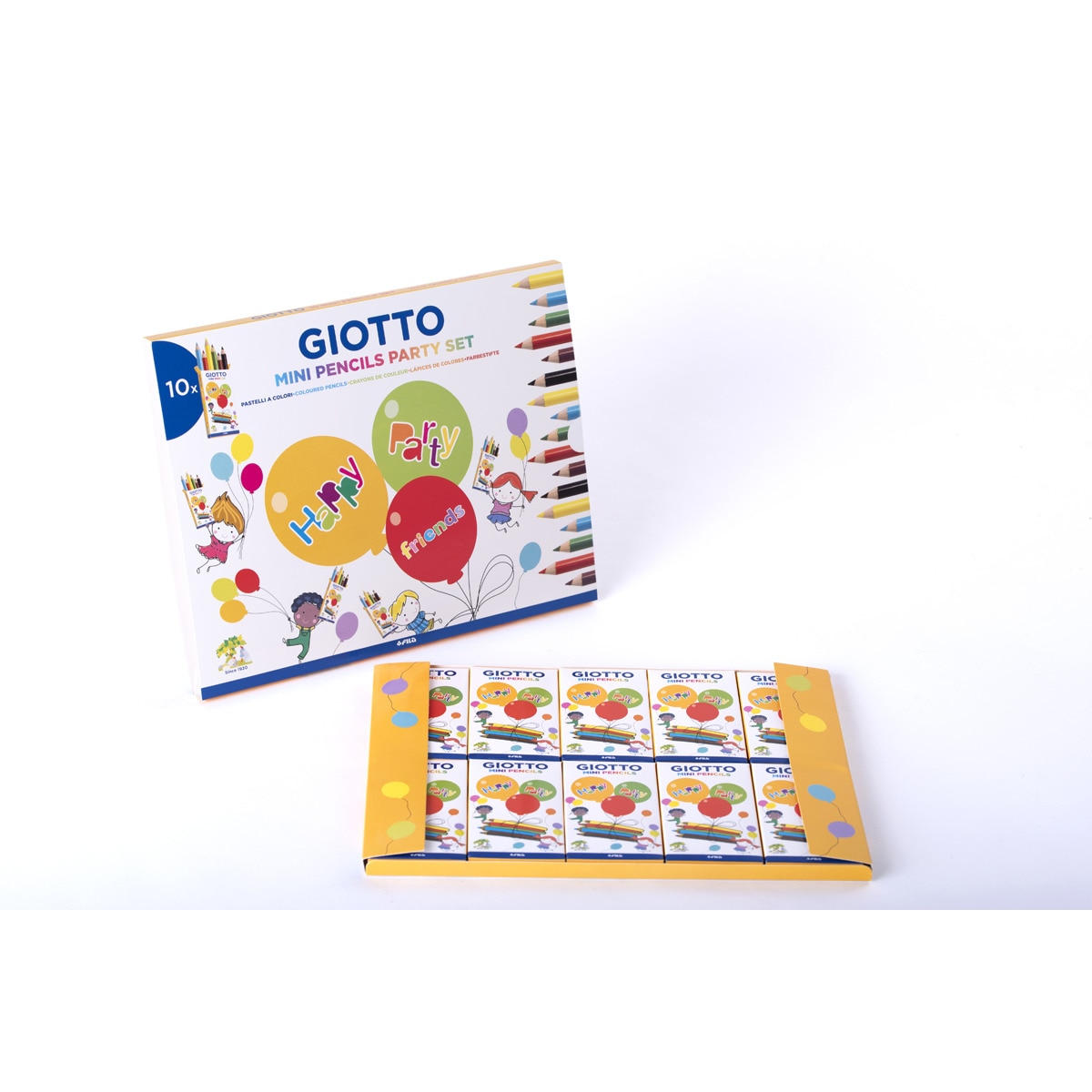 Expositor 10 sets lápices de colores Party Set Giotto 3