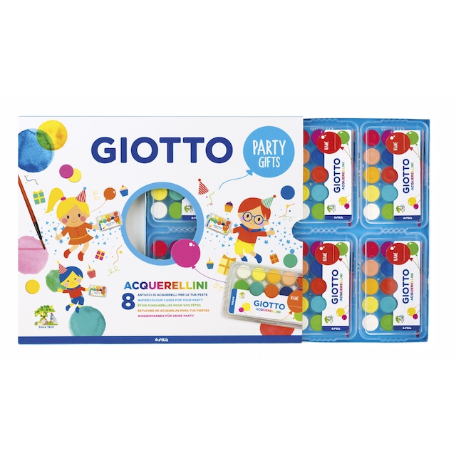 Imagen 0 de Expositor 10 unidades acuarelas Party Gift Giotto.