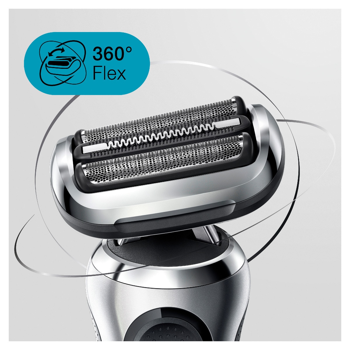 Afeitadora eléctrica Braun Series 7 71-S7500cc,G44 360° Flex, uso en seco y en mojado, con recortadora de barba, centro de limpieza SmartCare Gris-5