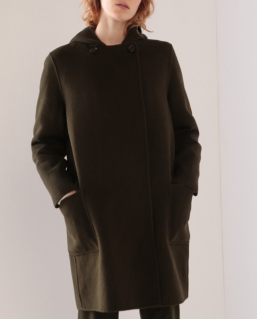 Imagen 0 de Abrigo de mujer de doble faz con lana