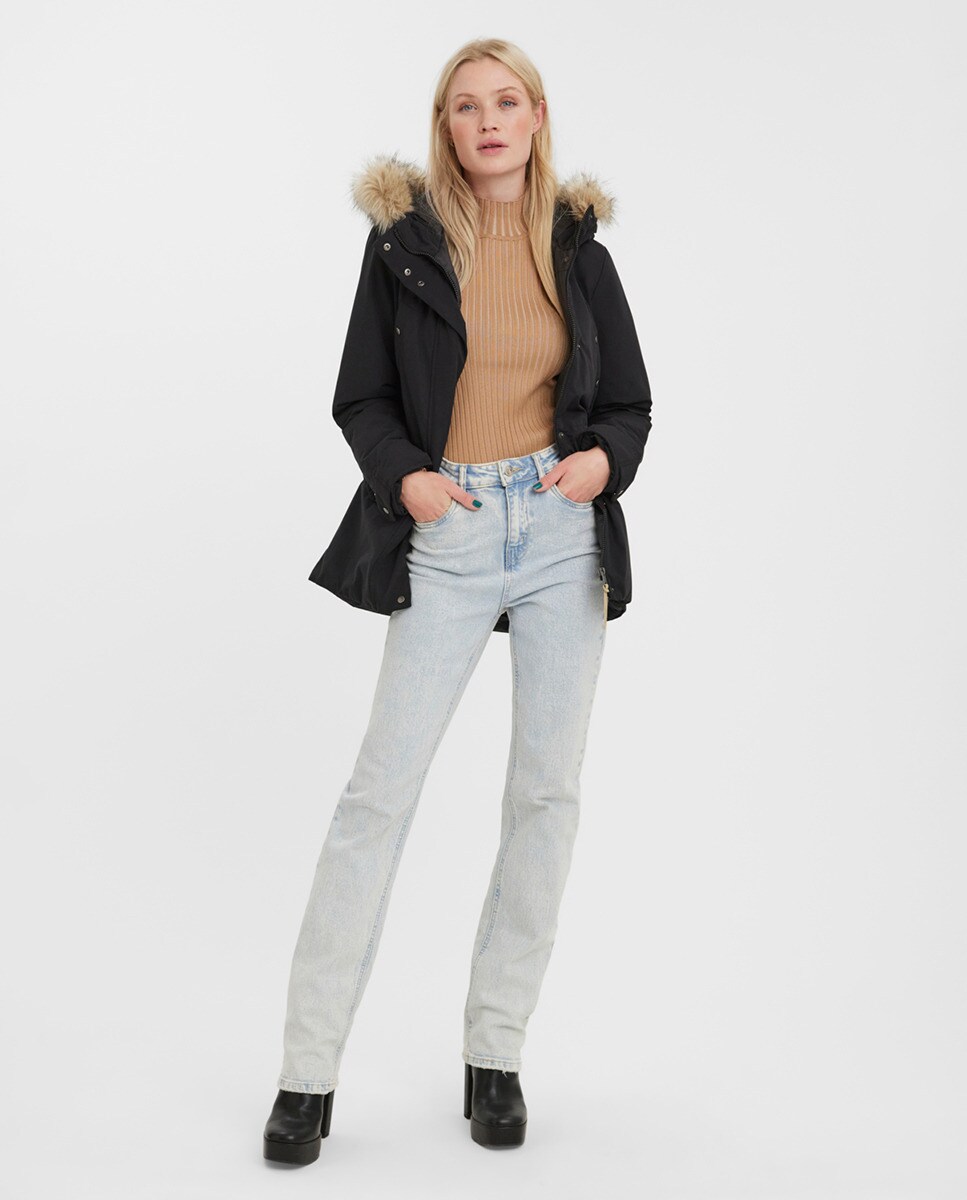 Parka manches longues à capuche